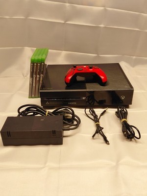 Xbox One Bundle - Console, Controller, HDMI & Power Cables, 4 Games - Tested
