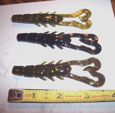 12 Crawfish Fishing Lures  3.5" Jiggin Crawdad Fishing Lure Lot Bass Brownies