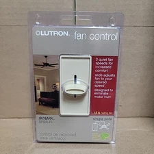 Lutron Skylark 1 Pole Sliding Dimmer Wall Switch - Ivory P/N SFSQ-FH