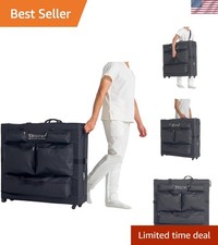 Adjustable Wheeled Massage Table Carry Case - 5 Pockets for Ultimate Convenience