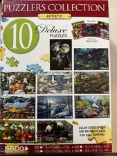 Ceaco Deluxe Puzzles PUZZLERS COLLECTION 7 n 1 Box 300/500/750/1000