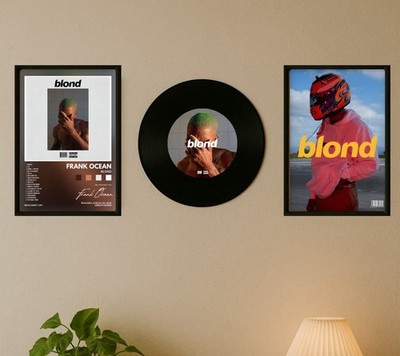 Set Zwei Bilder Und Ein Vinyl Blond Frank Ocean