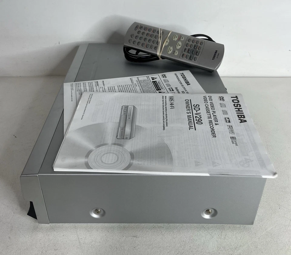 TOSHIBA SD-V290U VHS/DVD Combo Video Cassette Recorder Parts Only VHS Works - Image 4 of 4