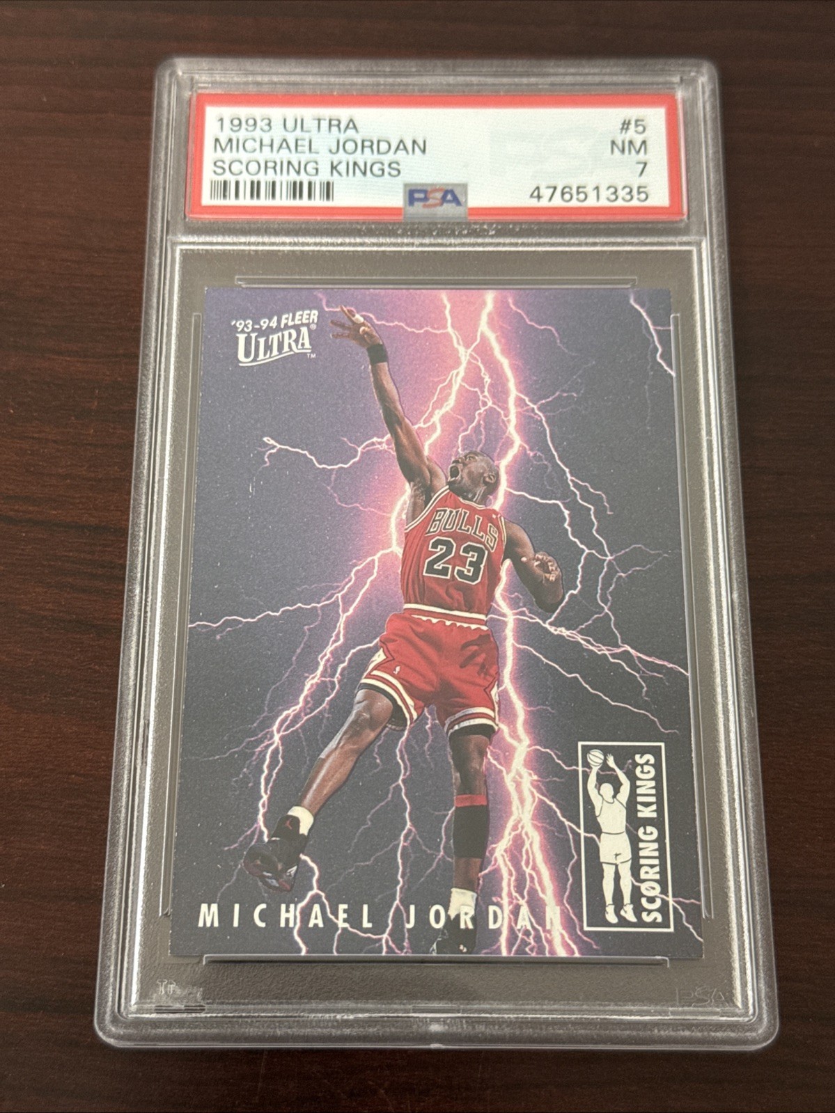 1993-94 Fleer Ultra - Scoring Kings Michael Jordan #5 PSA 7 Looks Nicer