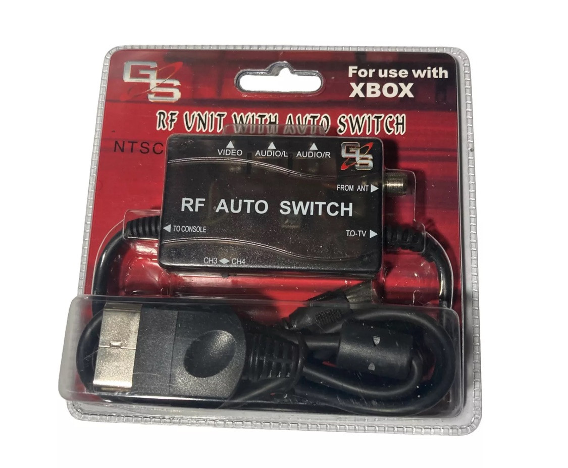 Automatic RF RFU Switch Unit + AV Audio Video input for Original XBOX