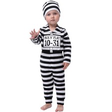Prisoner Costume for Baby and Toddler 12-18 Months