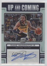 2021 Panini Contenders Optic Up and Coming 44/149 Duane Washington Jr Auto 0c6