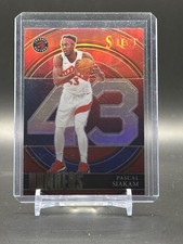 2021-22 Panini Select - Numbers Red Prizm #14 Pascal Siakam