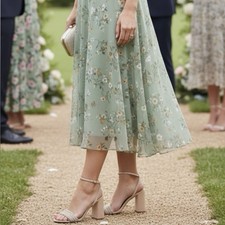 Badgley Mischka Becca rhinestone jeweled sandals Wedding Guest Dec Big Sale