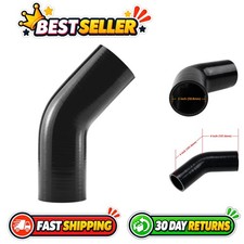 45 Degree 2-inch Silicone Hose Elbow Coupler Turbo Piping Black 45 Degree 2-inch Silicone Hose Elbow Coupler Turbo Piping Black