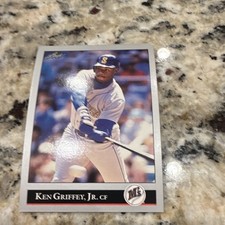 Leaf 1992 Ken Griffey Jr. #392 Seattle Mariners MLB Baseball Card Series 2 Base