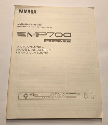YAMAHA - Multi-effect Processor - EMP700 - Bedienungsanleitung - guter Zustand