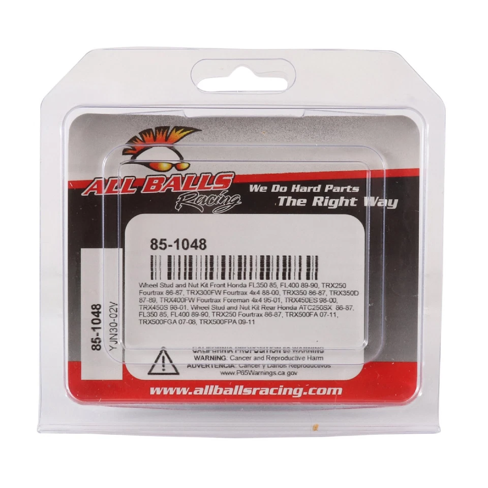 All Balls Wheel Stud and Nut Kit 85-1048 For Honda FL 350 R Odyssey 1985 - Image 4 of 4