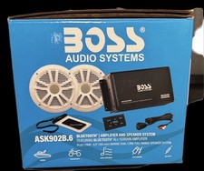 Boss Audio Ask902B.6 4 Channel Amplifier And 6.5" Speaker Kit White