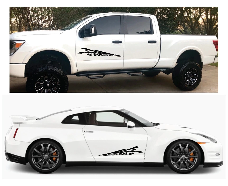 (2) Наклейки в полоску с акцентом на автофургоны прицепы грузовики лодки графика 25 дюймов x 4 дюйма - Изображение 2 из 2