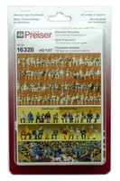 Preiser 16328 Sitzende Personen. 120 Unbemalte Figuren Spur H0 1:87