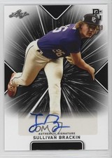 2021 Leaf Perfect Game National Showcase Black /50 Sullivan Brackin Auto jc3