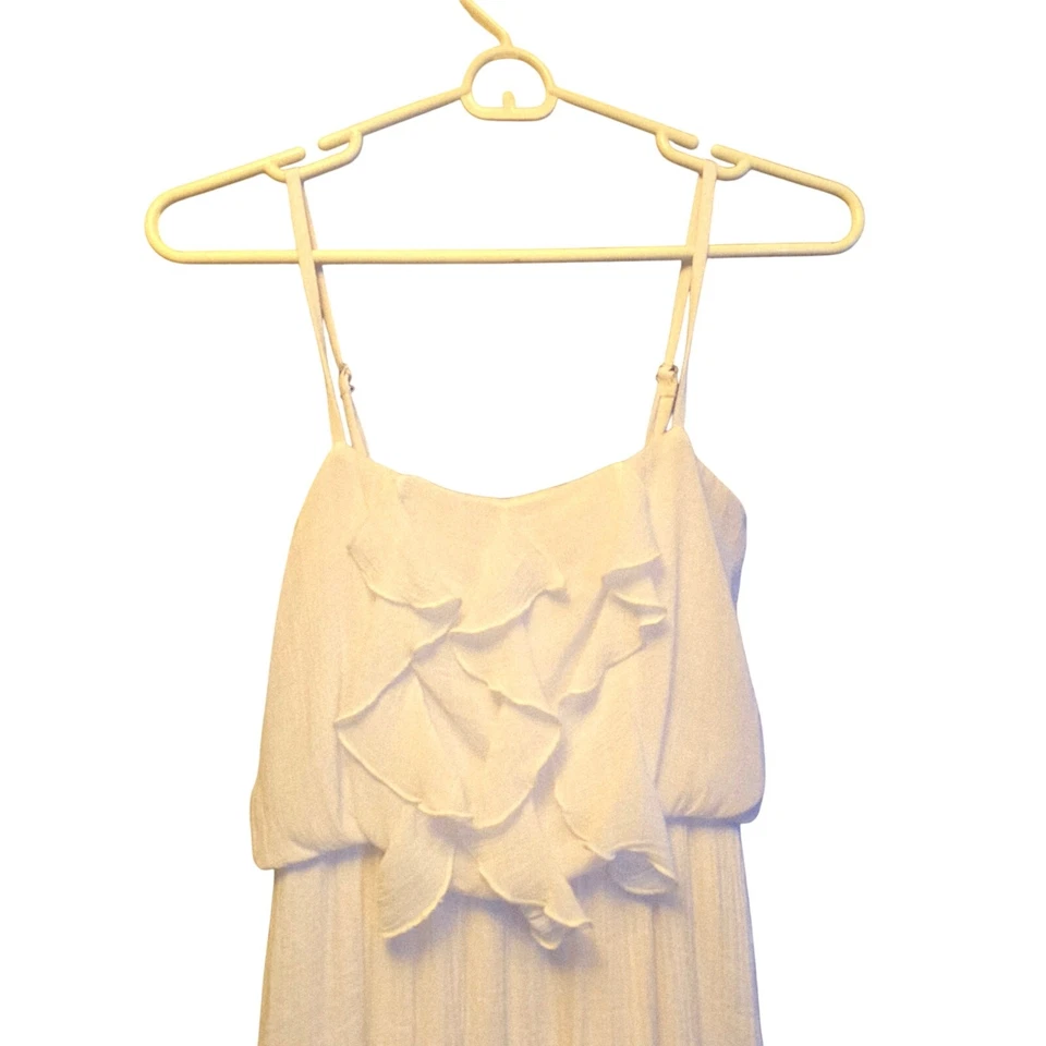 Maxi Vestido Iz Byer Blanco Gasa Talla XS Foto 2 de 4