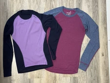 Devold Vikafjell Merino Wool Base Layer Set 2x Tops Size 12 Years
