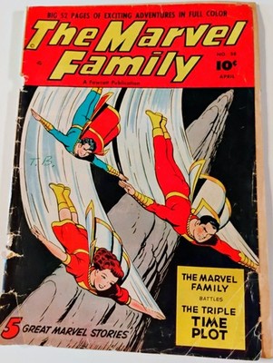 Marvel Family Comic, 1951, No. 58, Fawcett Publications, original owner