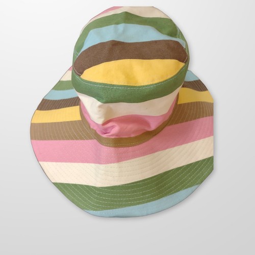 Cappello da sole donna Joule righe pastello spiaggia estate ombreggiatura multicolore vacanza crociera - Foto 5 di 12