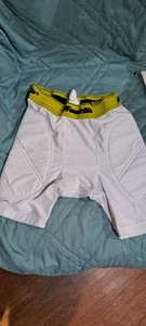 Youth Small Padded White Sliding Shorts Underwear