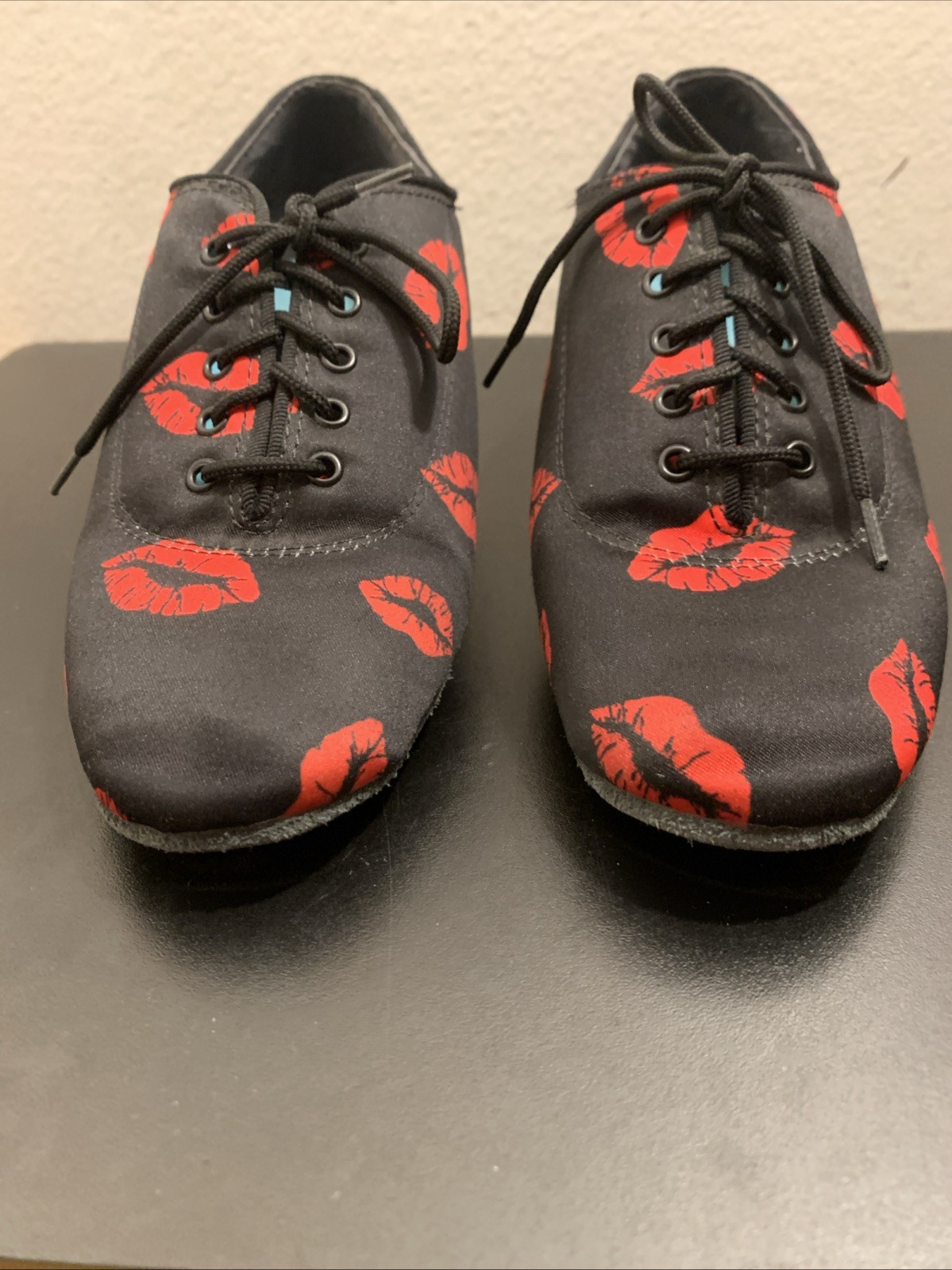 International 1.5" Heather Split-sole Womens Print Practice Dance Shoes Sz 4