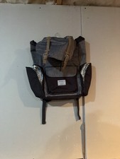 Eddie Bauer Unisex Gray Black Adjustable Straps Pockets Baby Diaper Bag Pack
