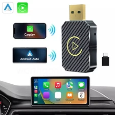 Wireless Adapter 2-in-1 Wireless Carplay Android Auto Wireless Adapter & Carplay