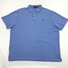 Polo Ralph Lauren Men's Classic Fit Piqu  Polo Shirt Blue XL Short Sleeve