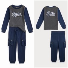 POLO RALPH LAUREN AUTHENTIC TODDLERS BOYS BRAND NEW ORIGINAL 2Pc SET Size 7, NWT