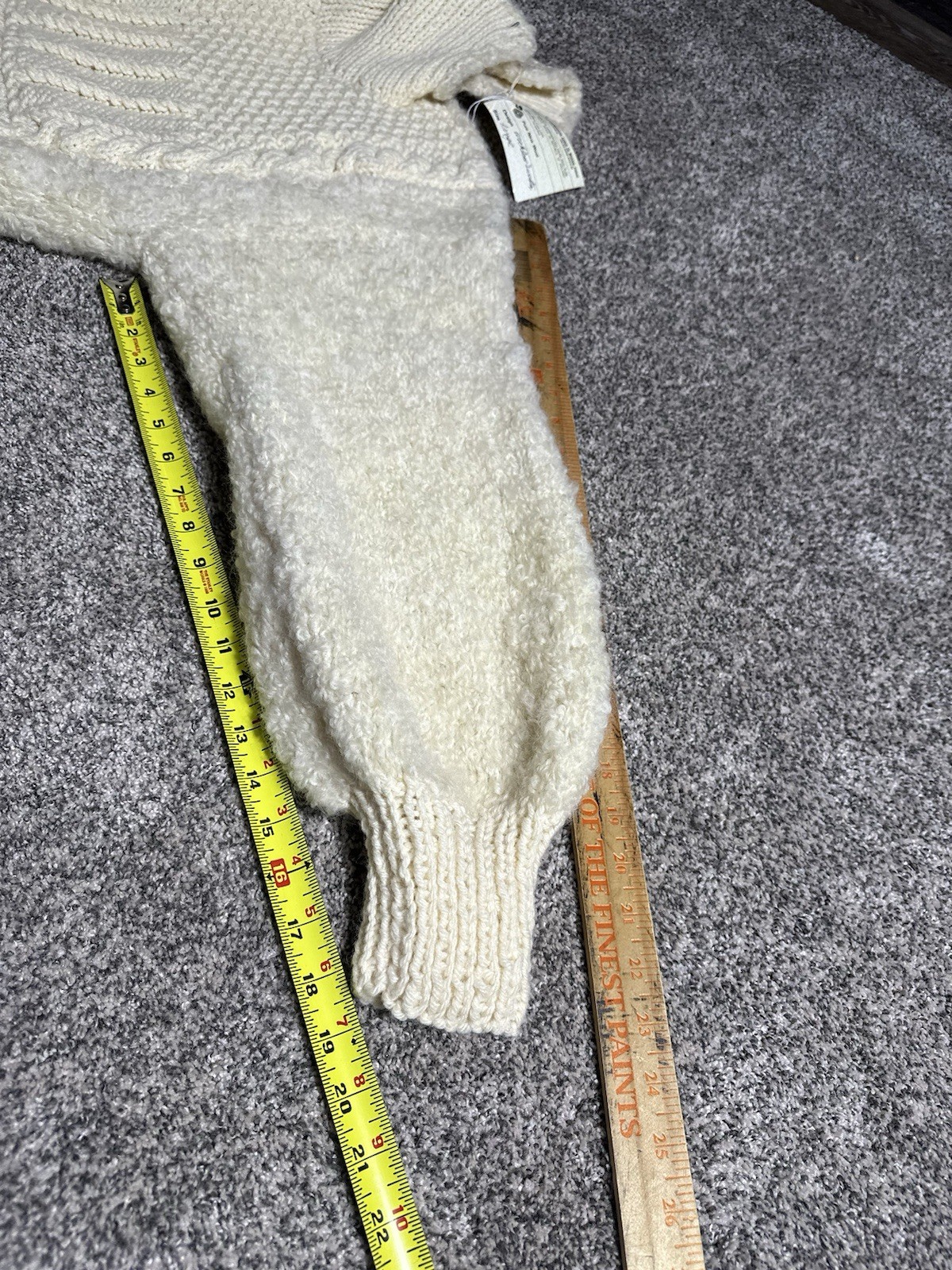 Vintage 80s - Avoca Handweavers - Irish Knit Textured Wool Sweater Size L NWT