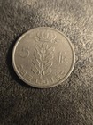 1950 Belgium Coin - 5 Francs -Circulated — photo 3