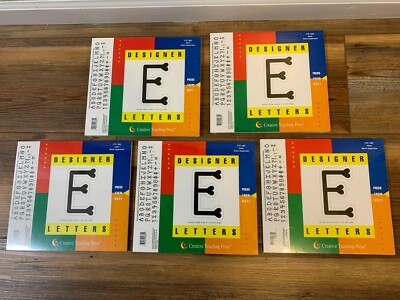 5 packs Designer Letters  by Creative Teaching Press (147 letters  per pack) NEW