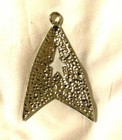 STAR TREK STAR FLEET INSIGNA CHARM METAL SILVER PLATED HALLOWEEN COSPLAY — photo 2