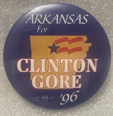Vintage Rare - Arkansas For Clinton / Gore  96 - NOS