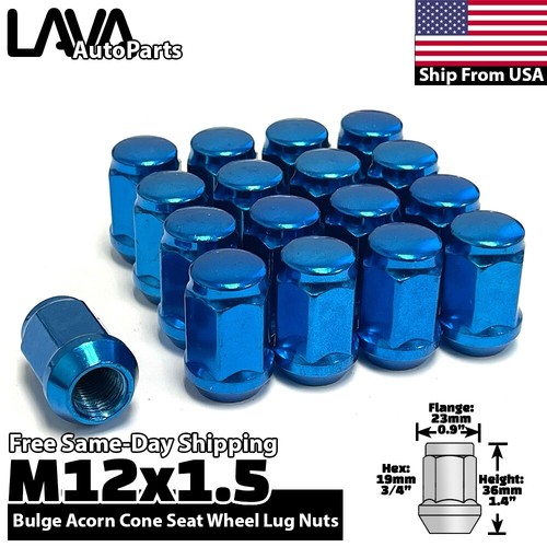 20x Blue 12x1.5 Conical Lug Nut Fit Mitsubishi Ecilpse Galant Lancer
