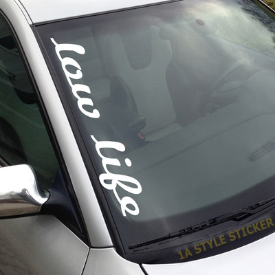 LOW LIFE Aufkleber Frontscheibenaufkleber bagged wapped dropped sticker xl F238