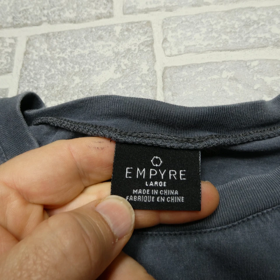 Camisa Empyre Mujer Grande Dañada Hecha Delay the Truth Calavera Gráfico Y2K Patinadora Foto 3 de 4