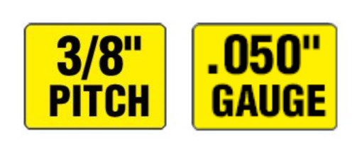 18" Bar & Full Chisel Chain, Makita DCS540, EA6100P53G, 180VXLHK095 / 72EXL068G