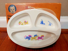 VINTAGE HOT COLD BABY FEEDING DISH GERBER ELECTRIC FOOD WARMER 488A Animals Box