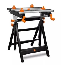 24-Inch Height Adjustable Tilting Steel Portable Work Bench