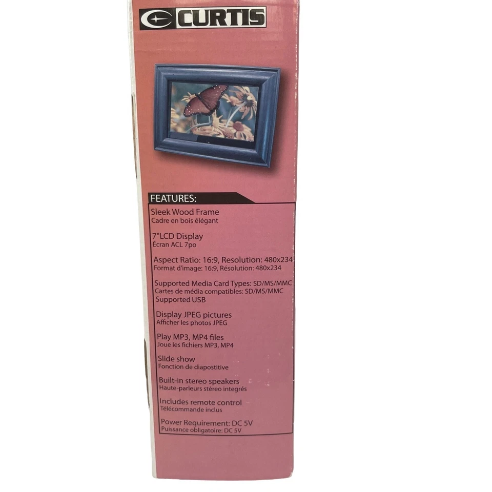 Curtis 7" Digital Photo Frame DPB702 Media Card USB Supported - Image 4 of 4
