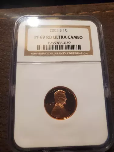 2005 S NGC PF69 RD Ultra Cameo Lincoln Penny 1c 1956608-016