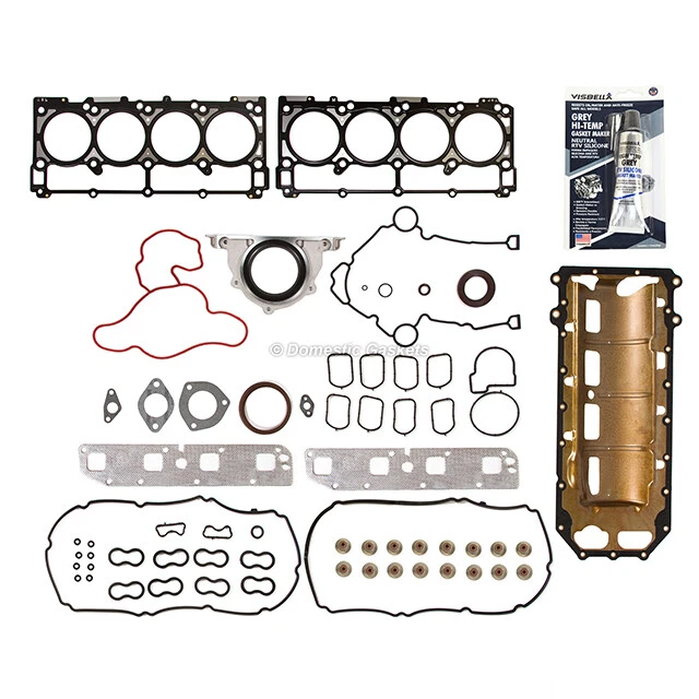 Juego completo de juntas para Chrysler 300 Dodge Charger Jeep 5,7 L HEMI OHV VIN 2 H 05-08 Foto 2 de 4