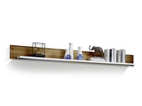 Wandboard Wandregal Regalbrett Wohnzimmerregal Felipa Dekor Weiß Eiche Altholz