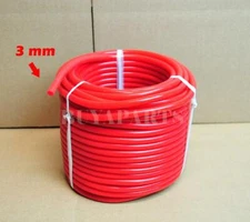 3MM/0.12" RED SILICONE TURBO/INTAKE/BOV/AIR/FUEL VACUUM HOSE/LINE 50 FEET 50FT