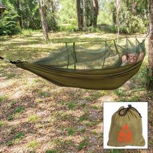 Mosquito Net Covered Hammock Camping Portable Outdoor Bed Ebay