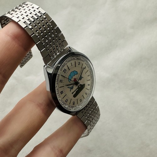 RARE Raketa POLAR 24h 2623.H Antarctic Cities VDV USSR Watch Wrist Soviet Vintage - Bild 9 von 20