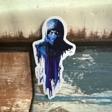 Mortal kombat sticker sub zero  logo skate cell laptop bumper vinyl decal iPad 